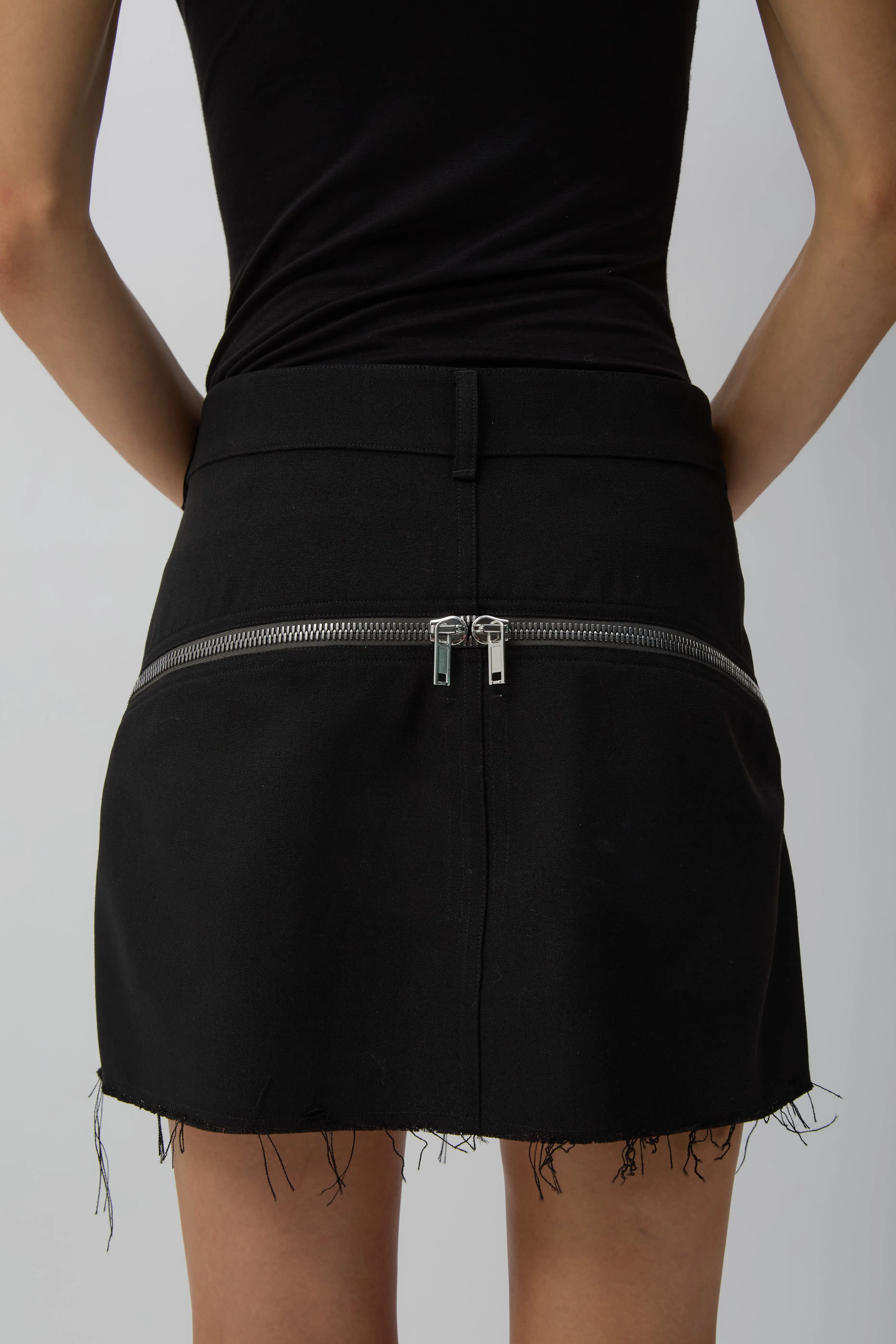 Black Bolan Banana Mini Skirt