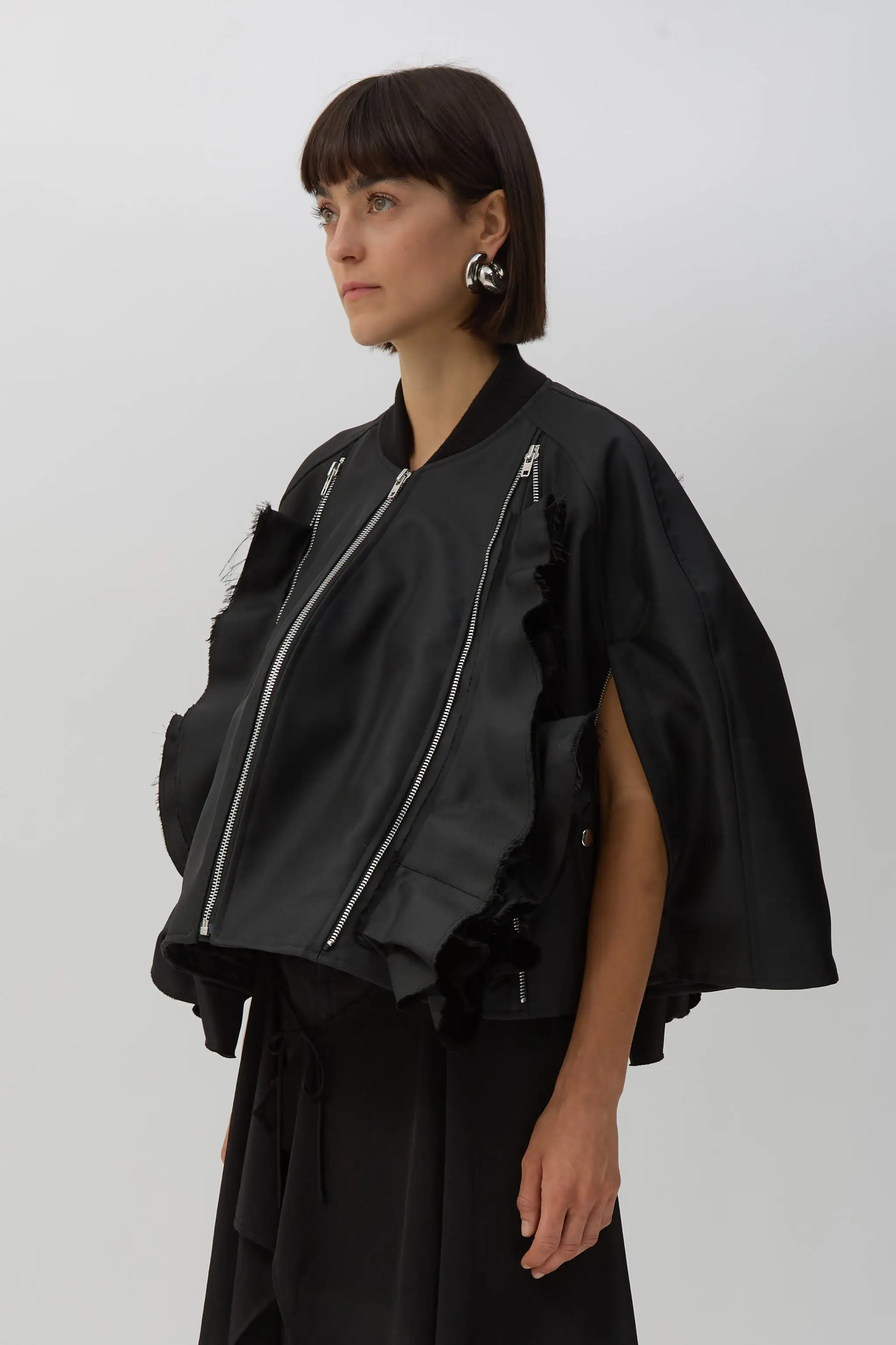 Black Double Zip Jacket