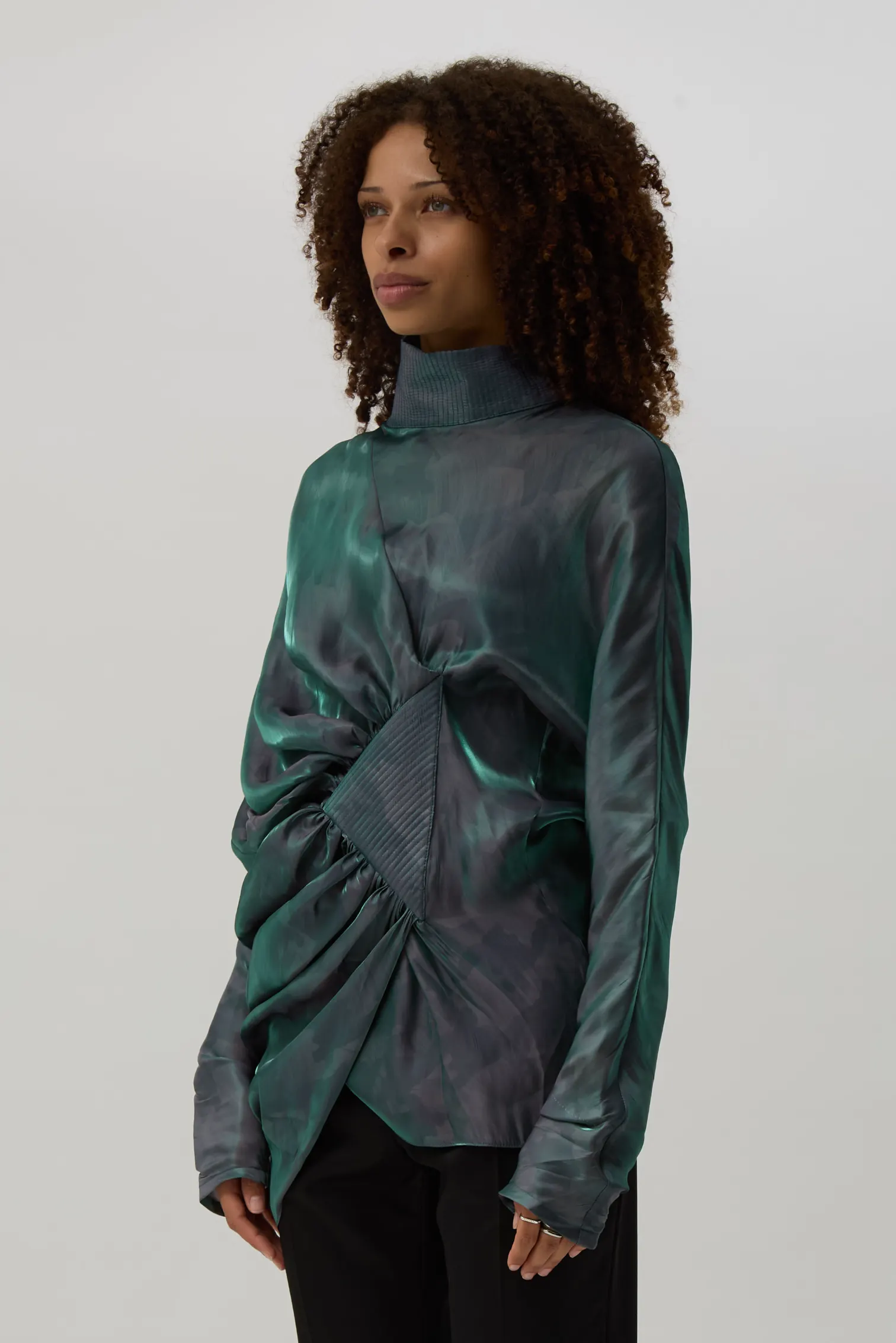 Cobalt Brush Jacana Blouse