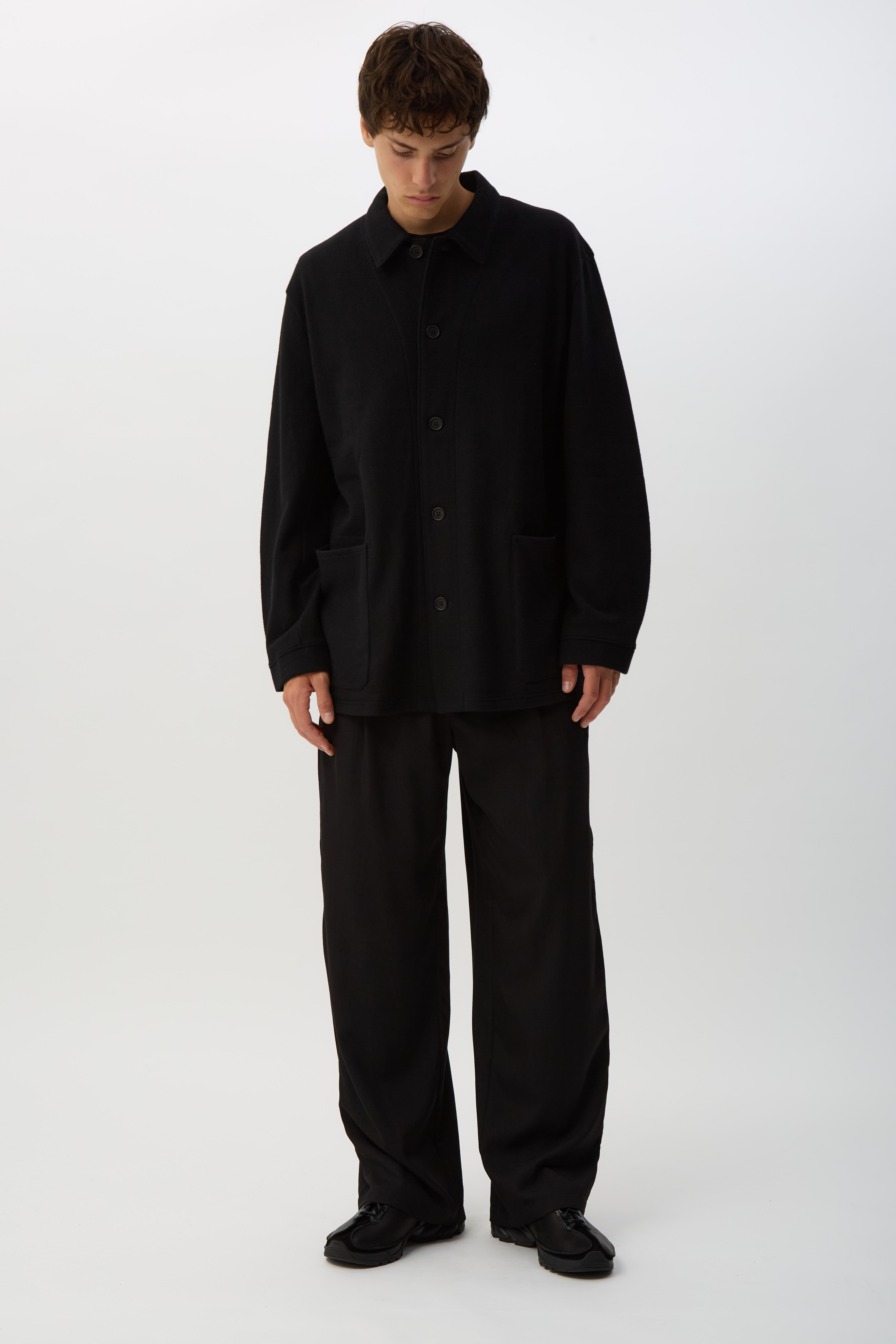 Crow Black Leisure Trousers
