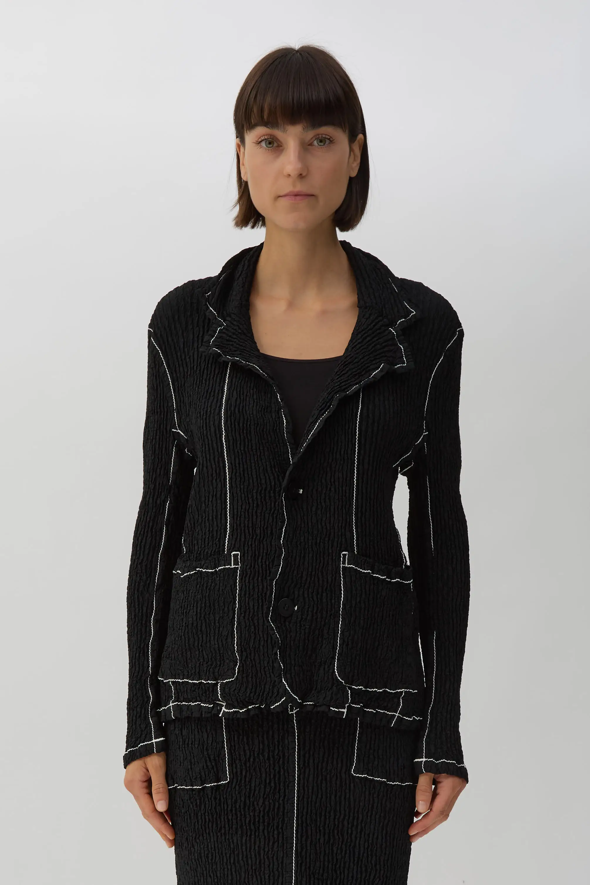 Black Wavelet Ensemble Jacket