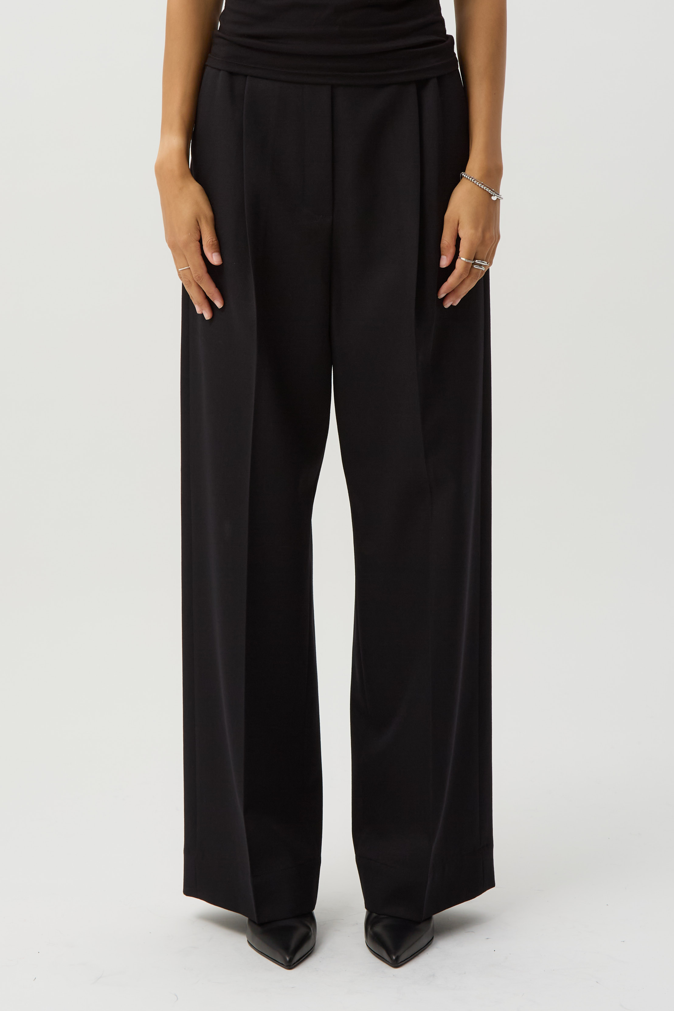 Coarse Black Norm Trouser