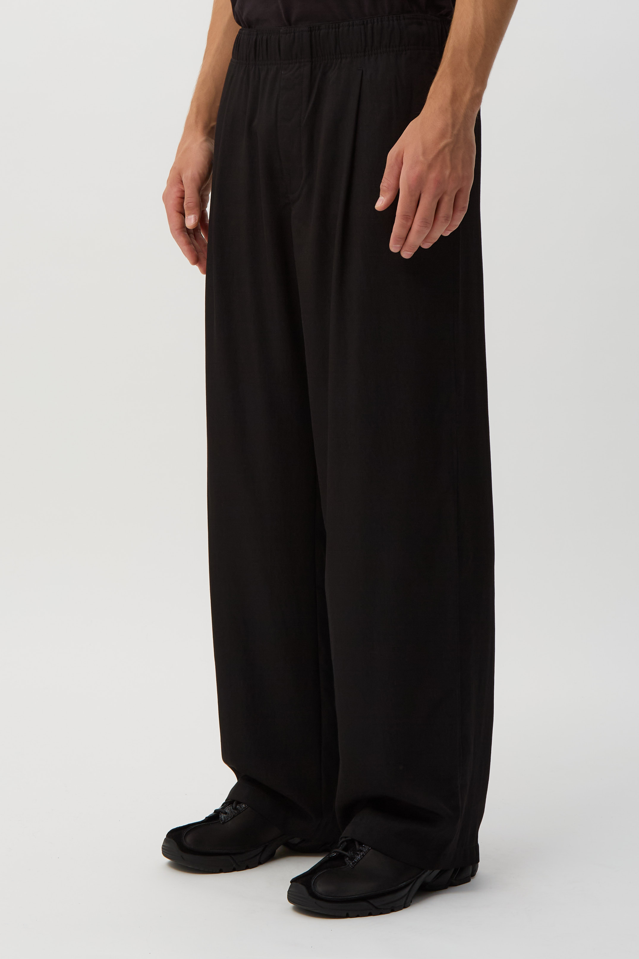 Crow Black Leisure Trousers