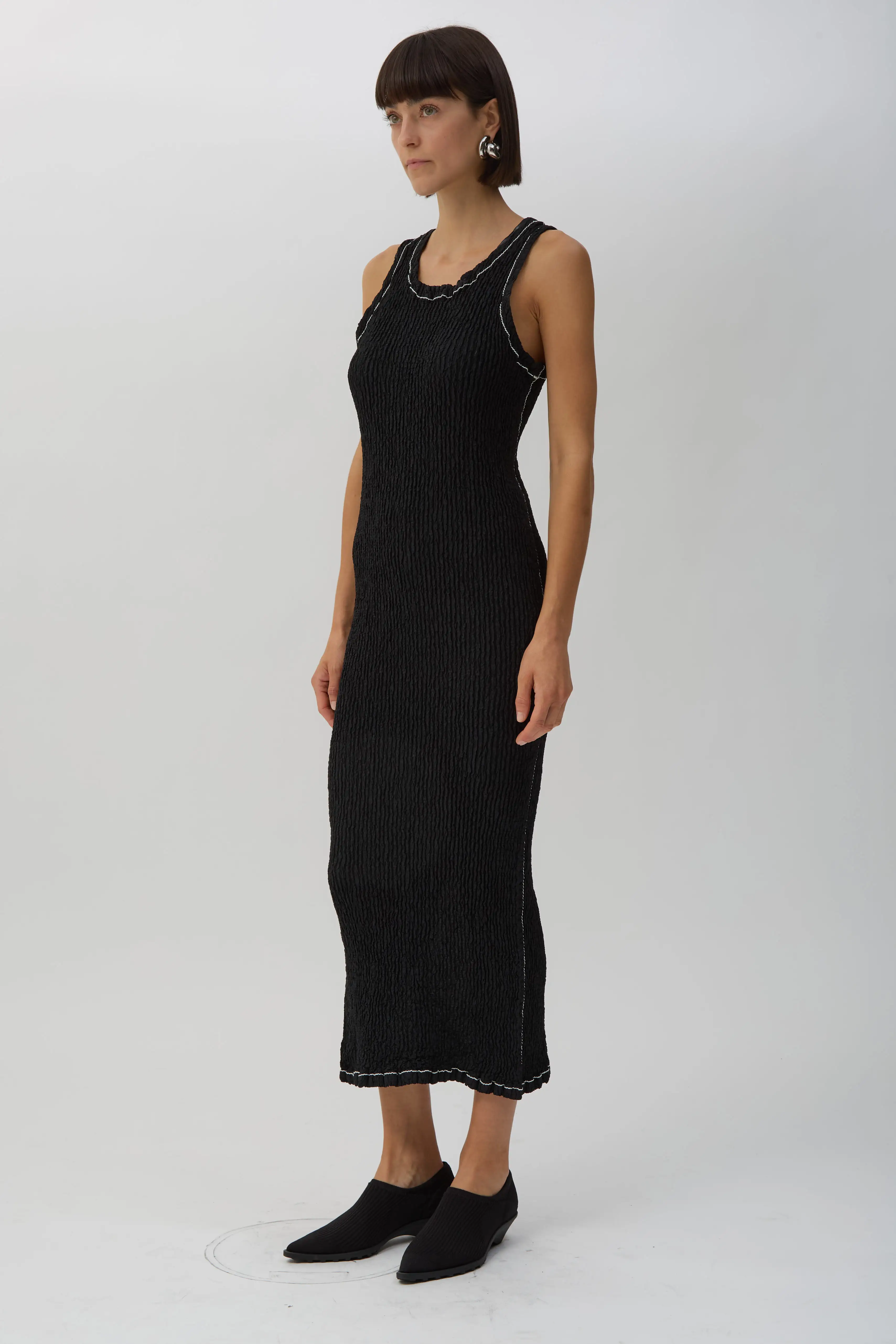 Black Wavelet Ensemble Dress