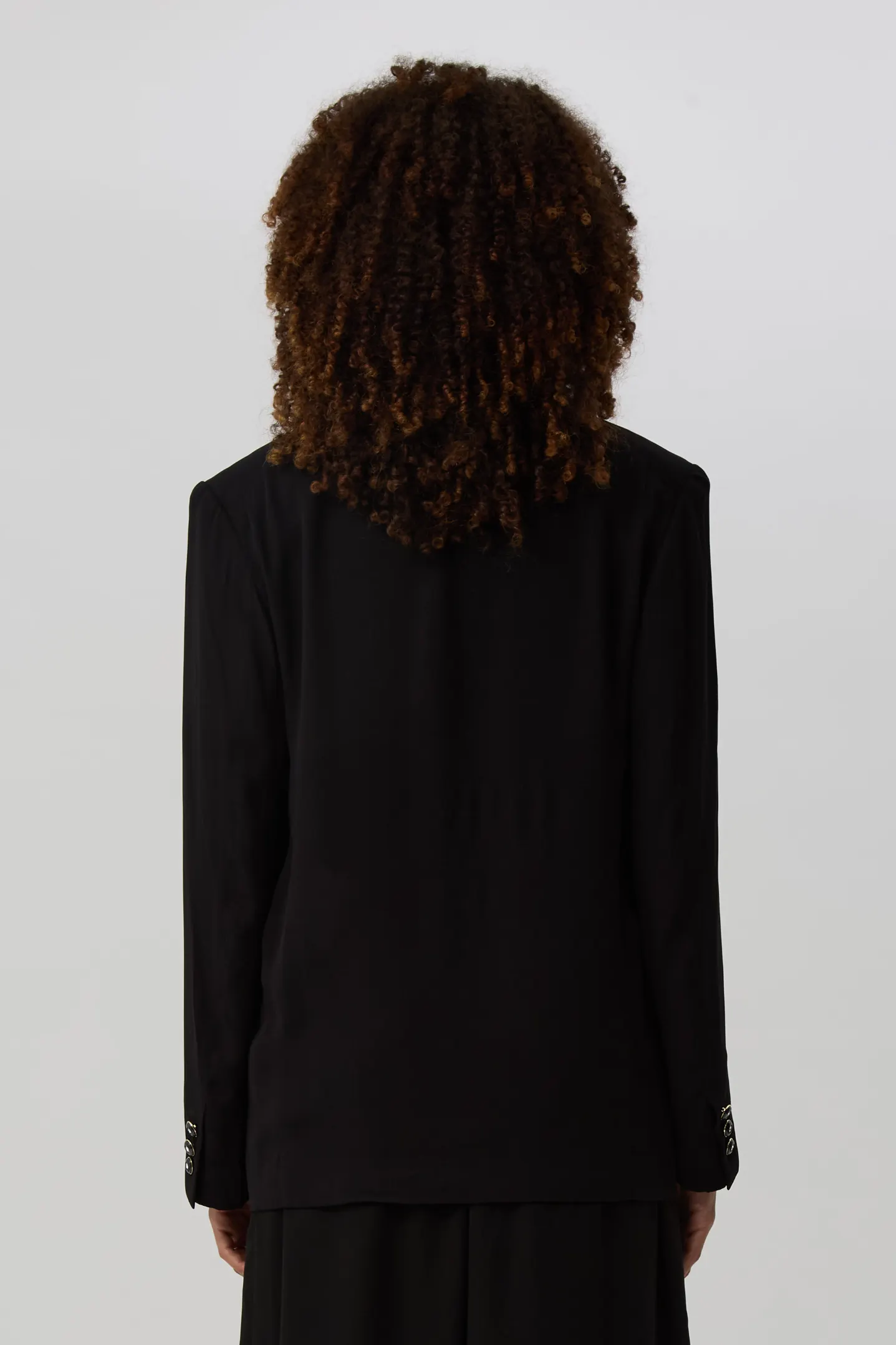 Black Classic Georgette Blazer