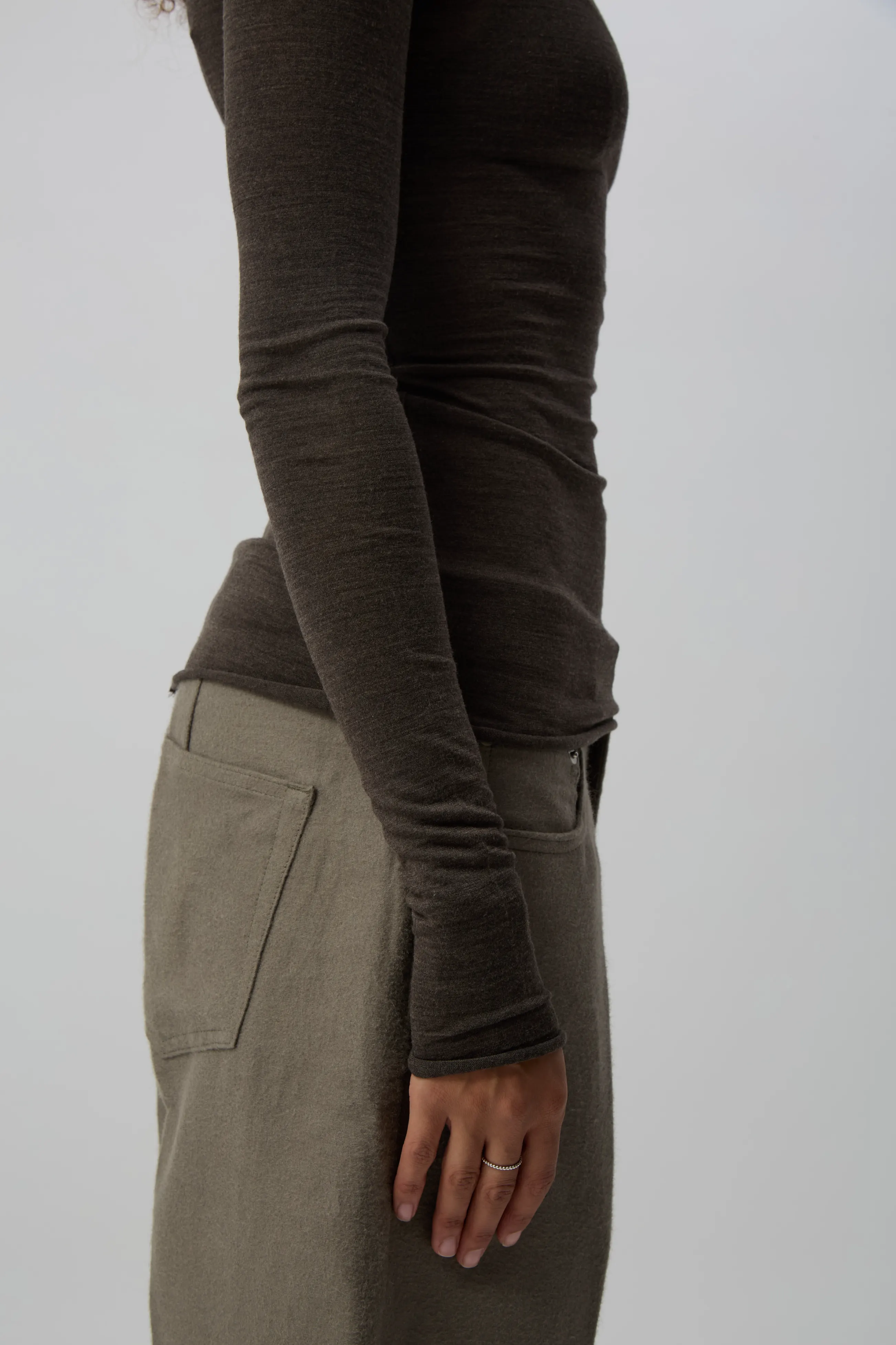 Dark Dust Knit Long-Sleeve T