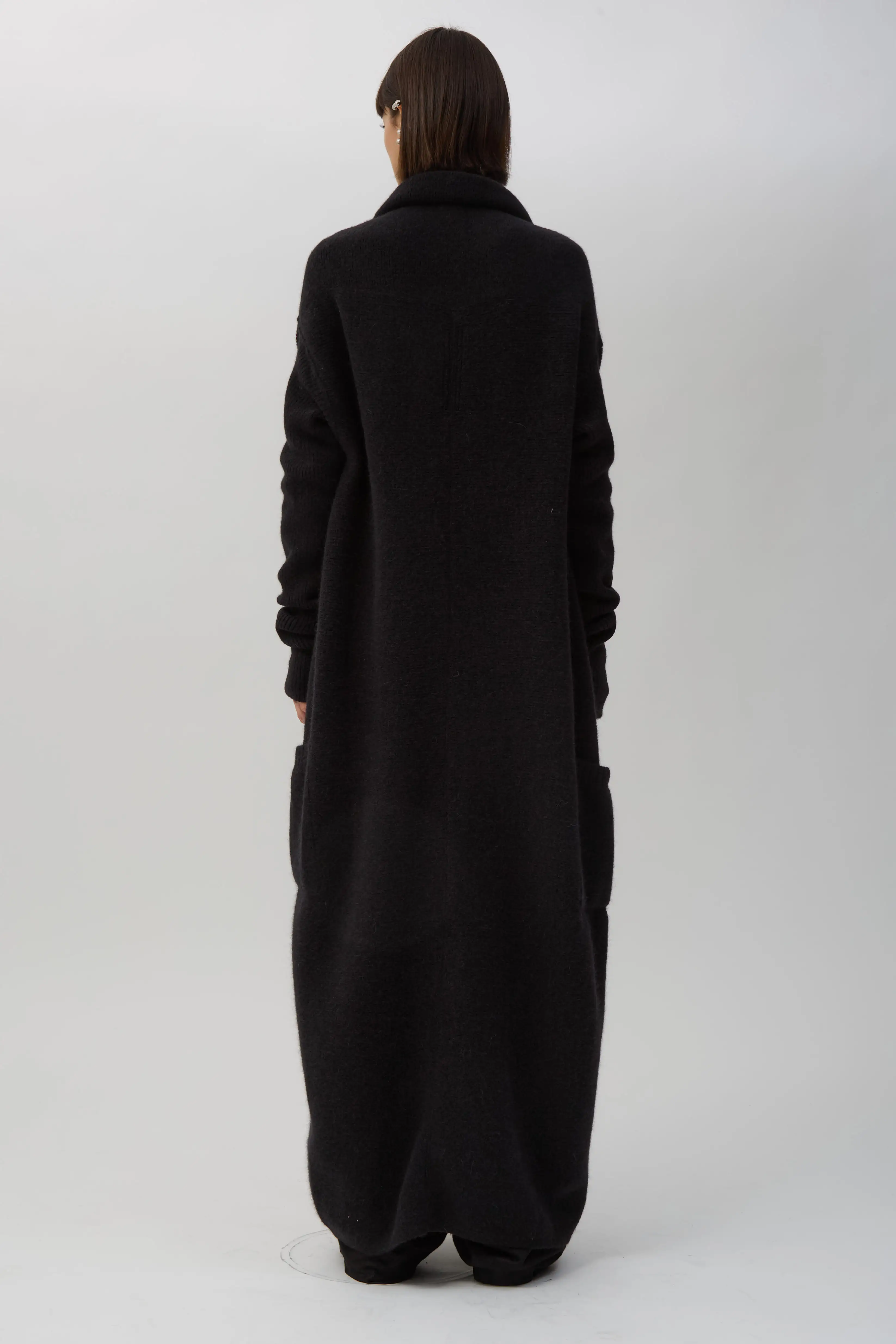 Black Dafne Robe Cardigan