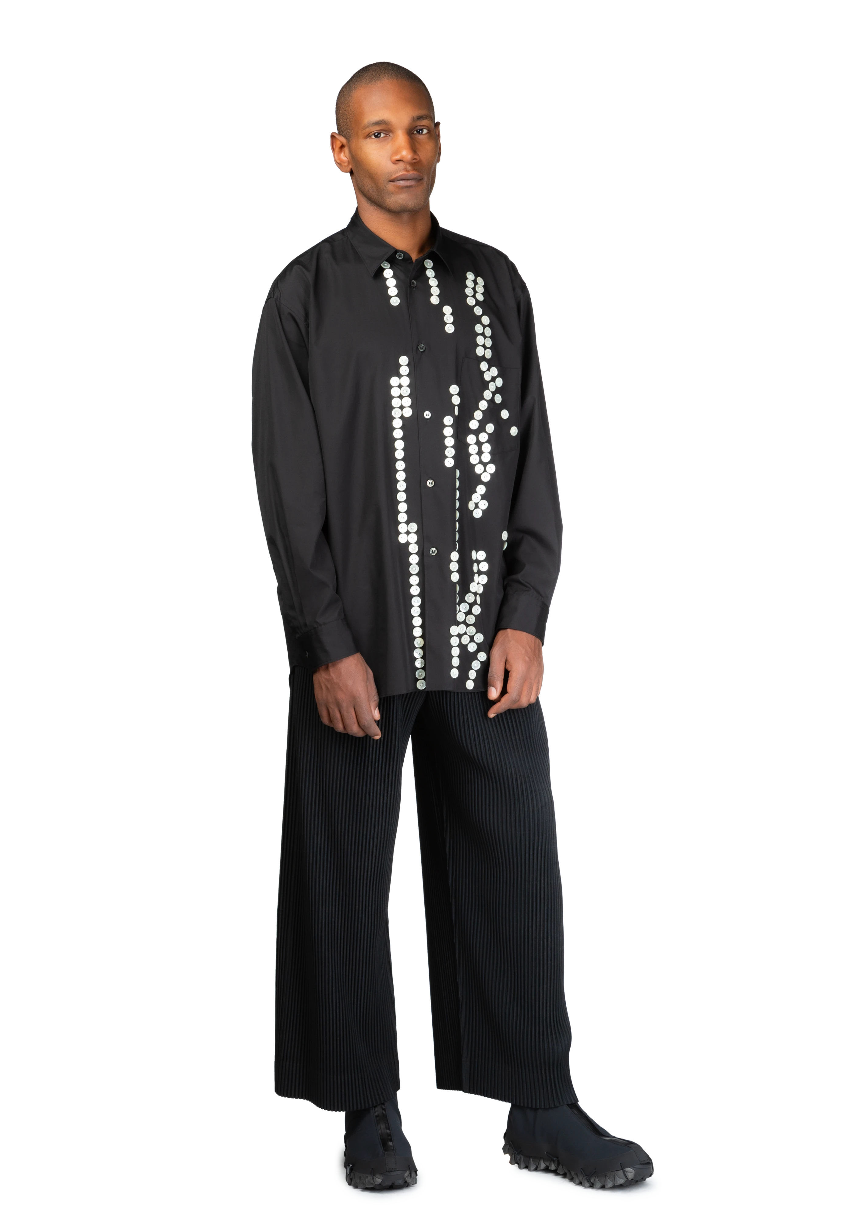 Black Comme des Garcons 　バルーンパンツ All Black Comme des Garcons Style w/ Short Sleeve Penguin
