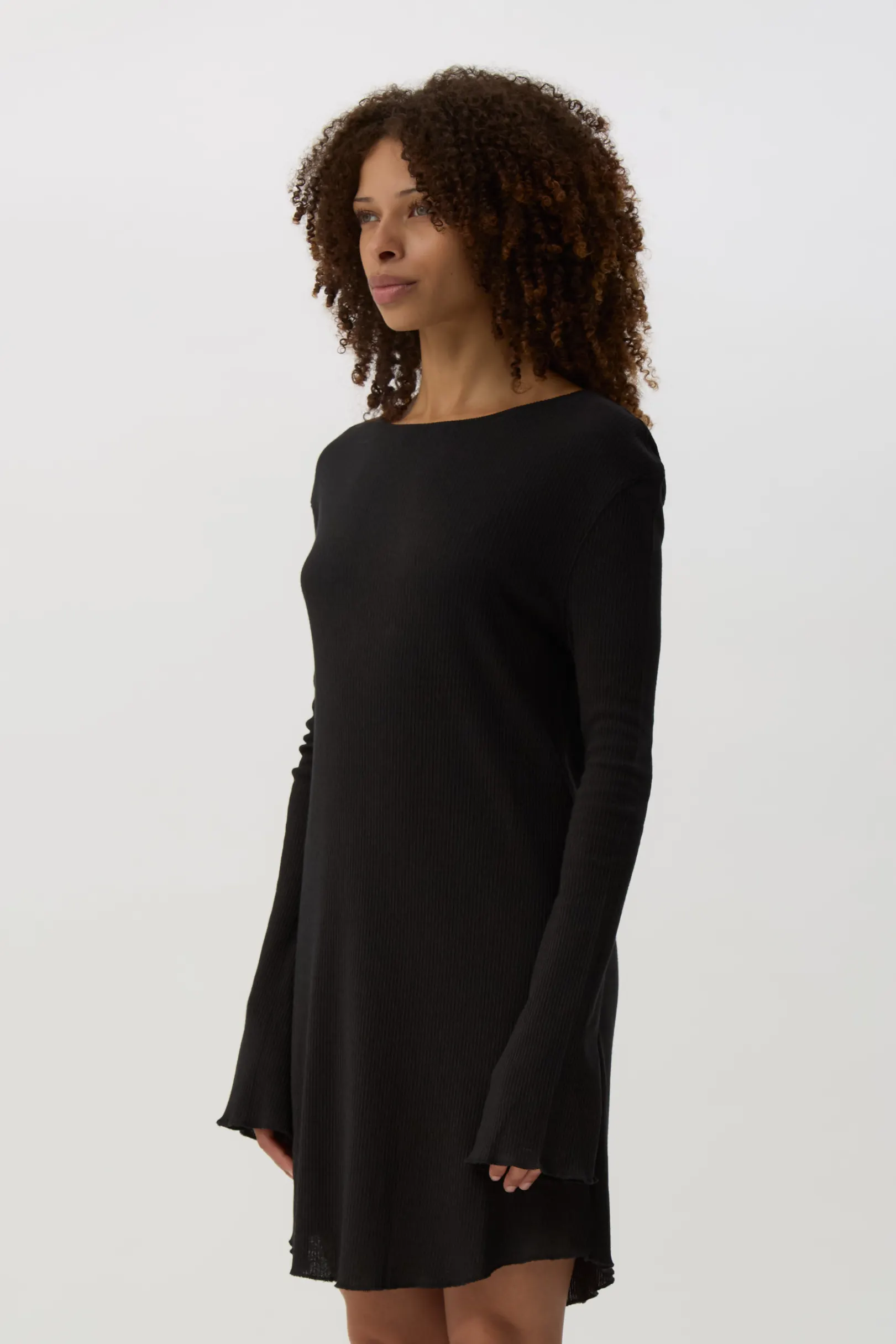 Charred Shade Two Face Dress