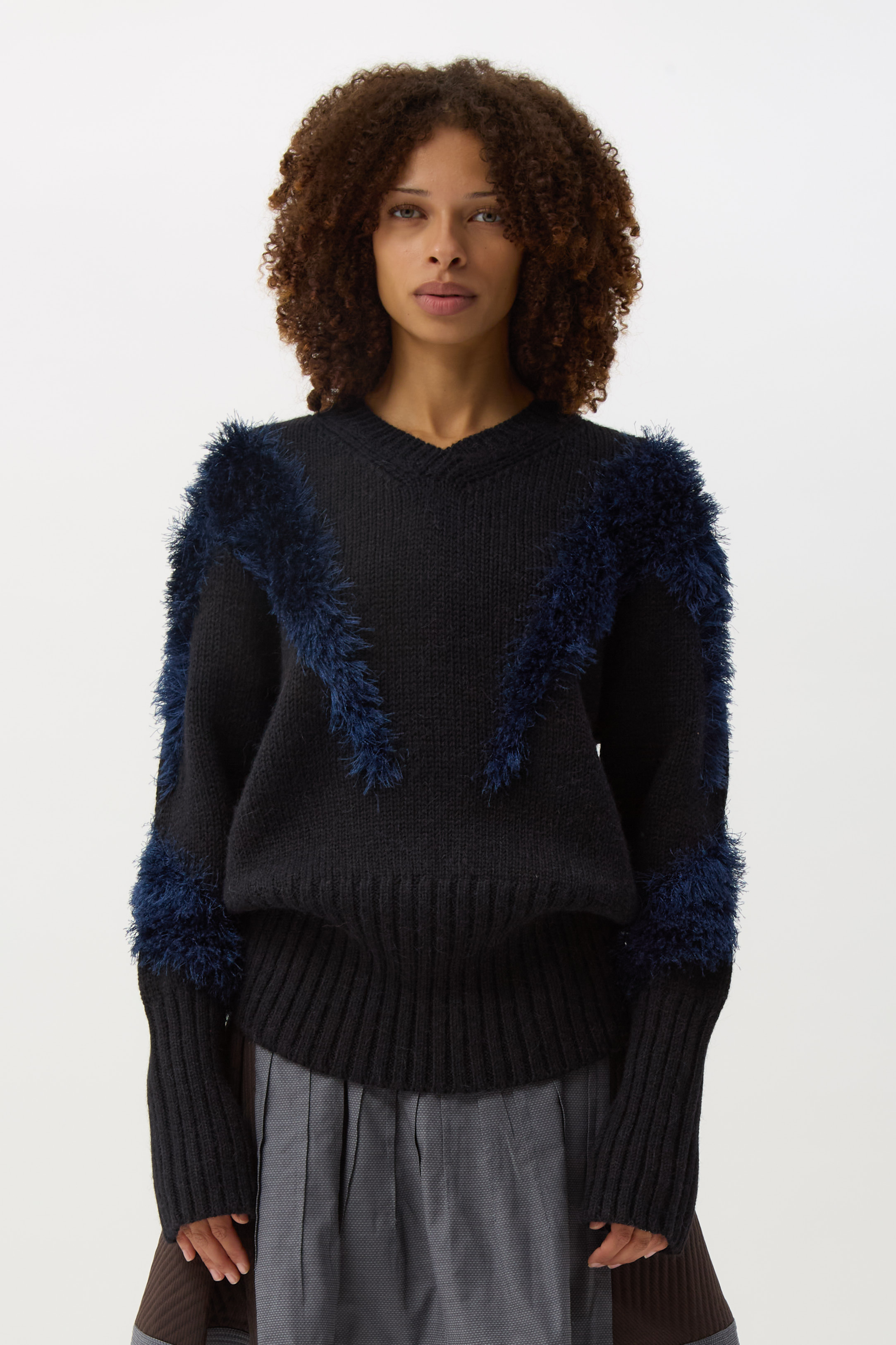 Black Swan x Deep Lake Blue Macaw Jumper