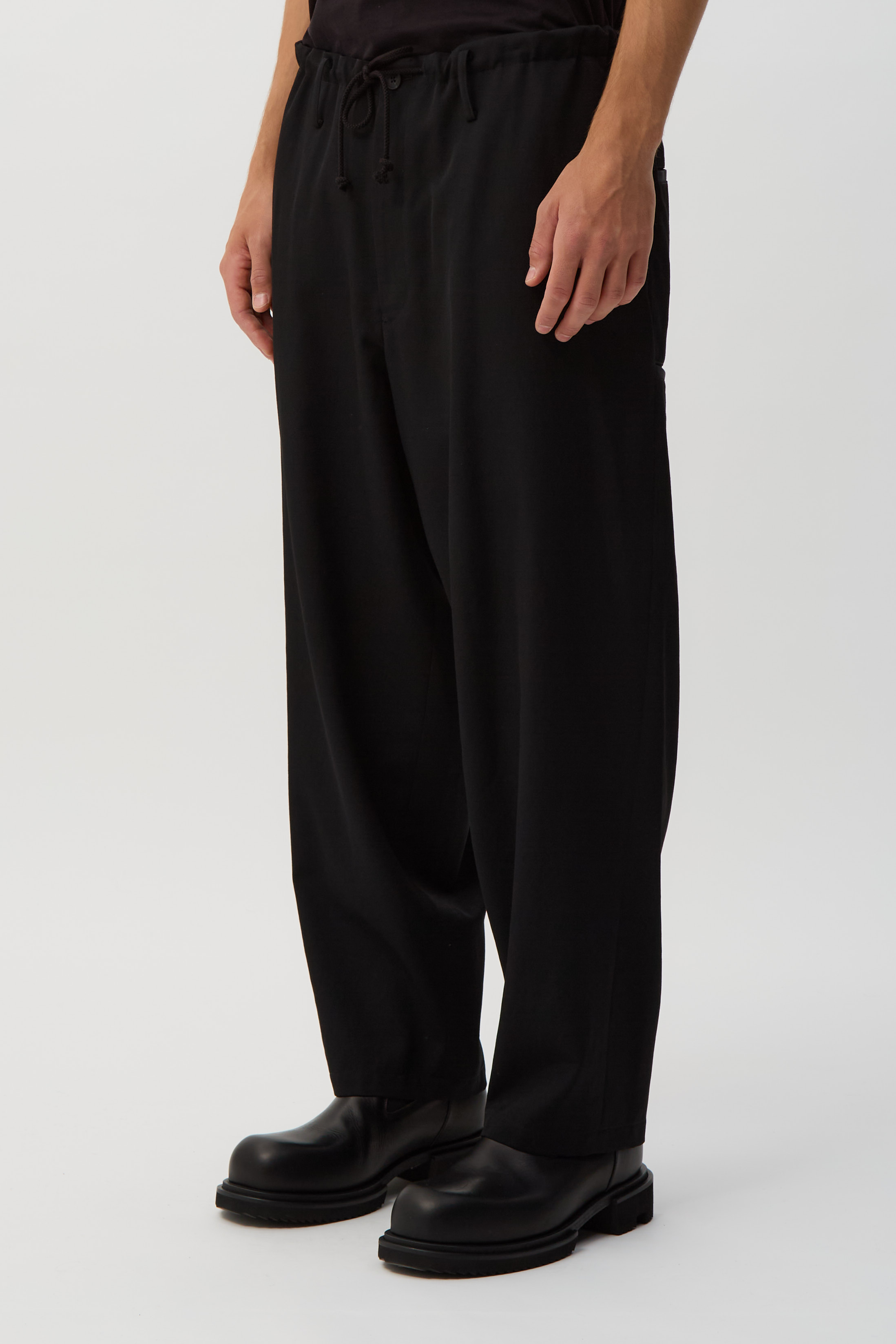 Black New Standard String Pants