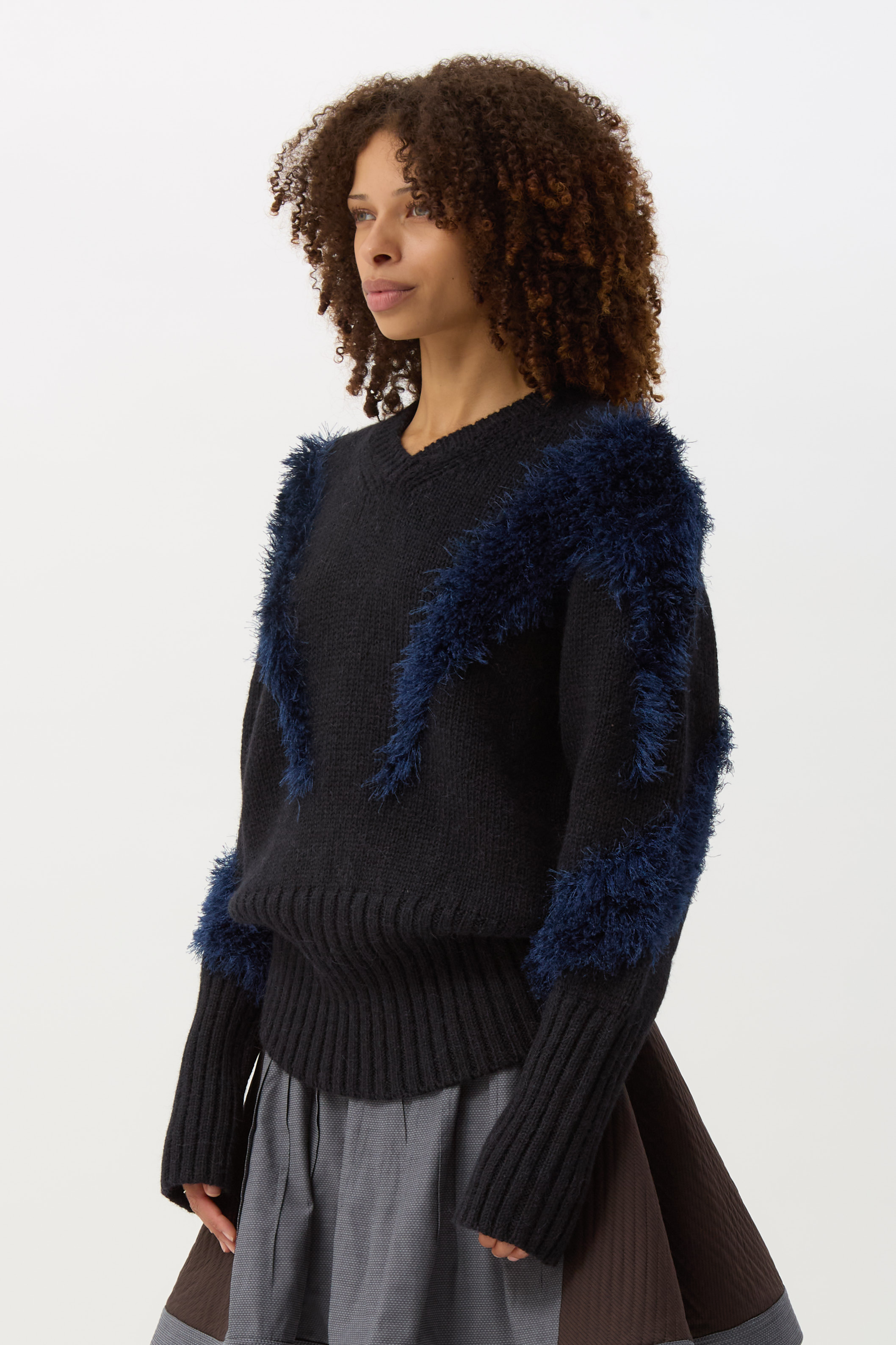 Black Swan x Deep Lake Blue Macaw Jumper