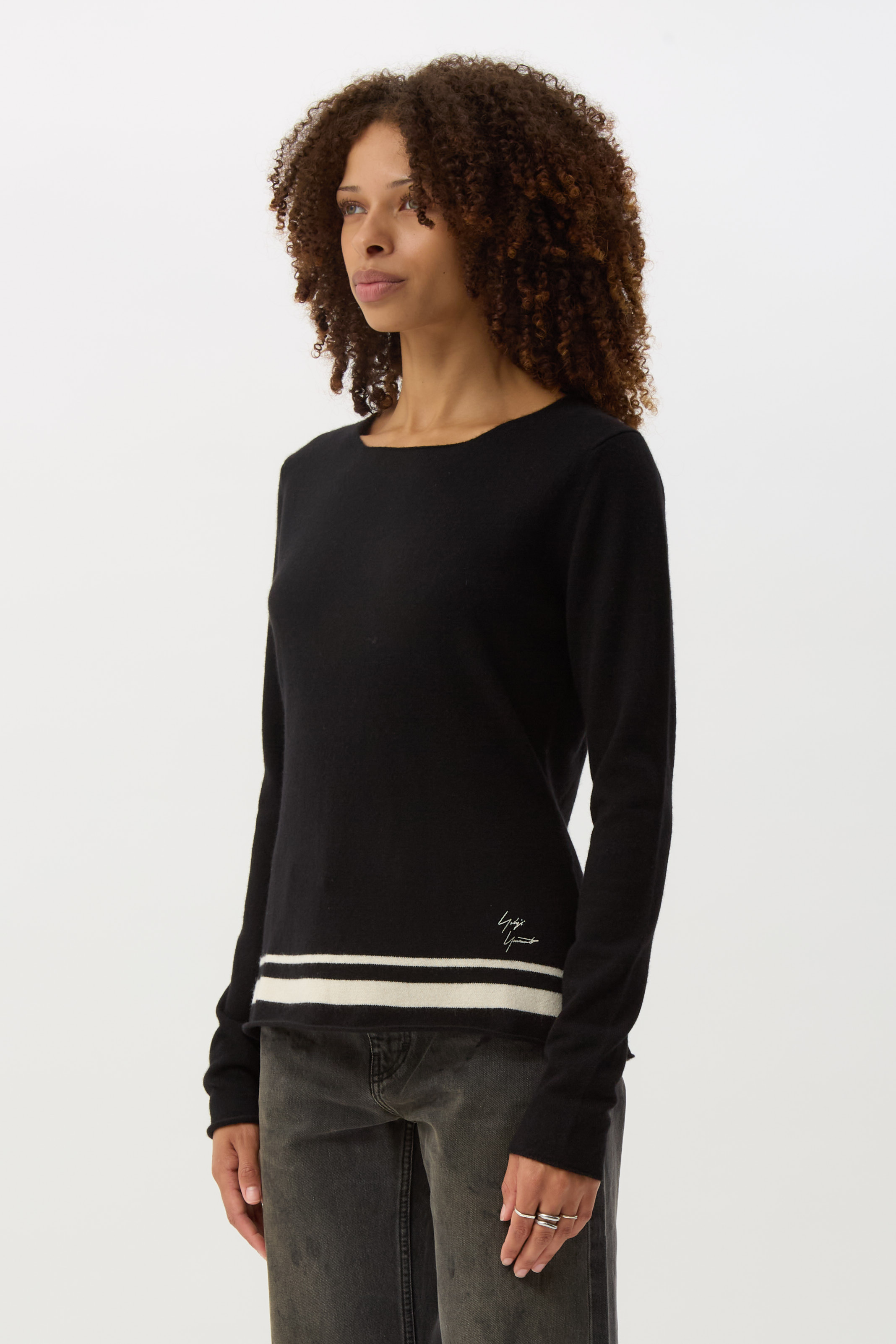 Black YY Signature Sweater