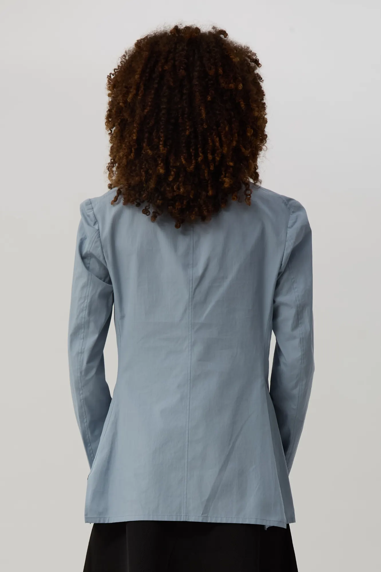 Blue Stole Detail Blouse