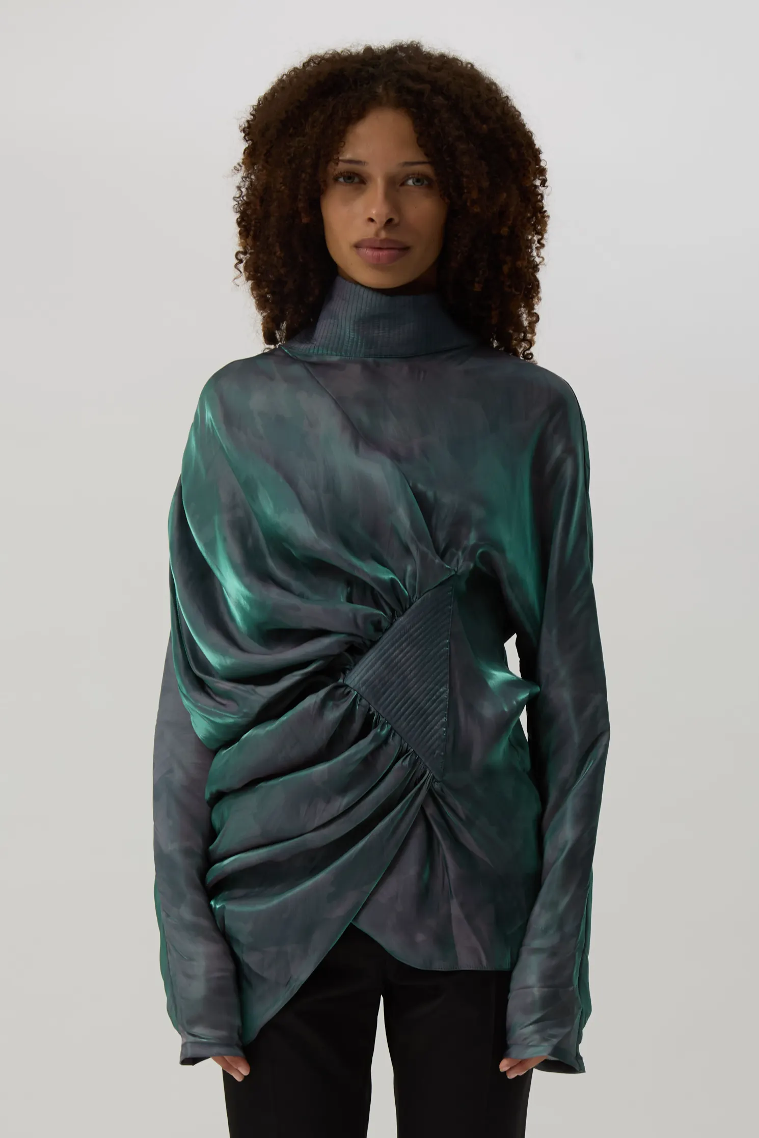 Cobalt Brush Jacana Blouse
