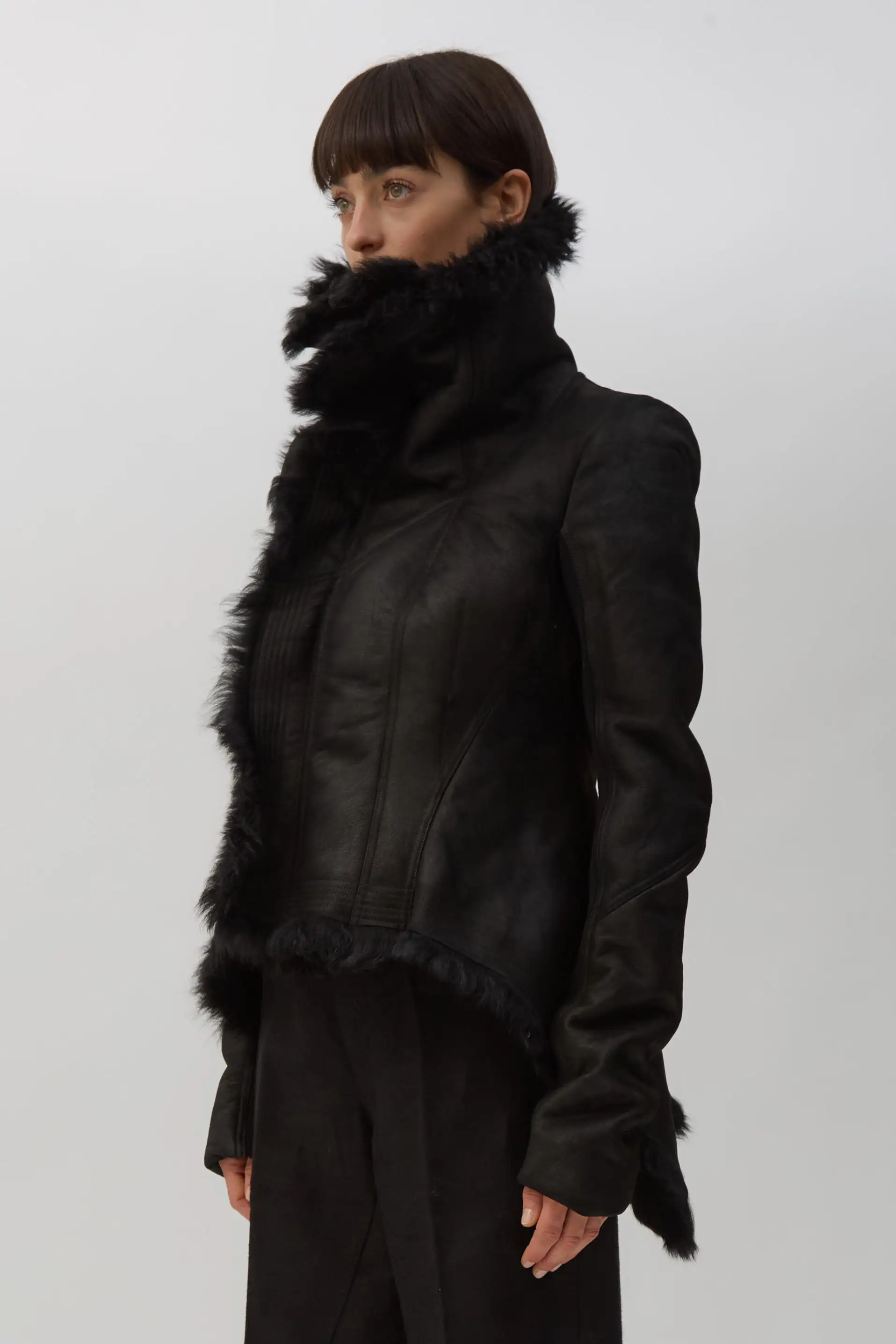 Black Shearling Naska Jacket