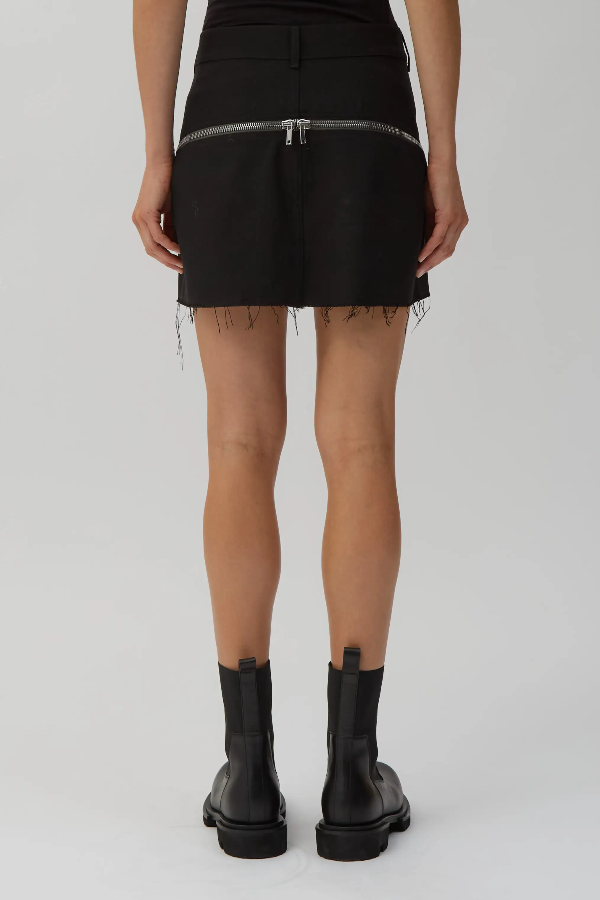 Black Bolan Banana Mini Skirt