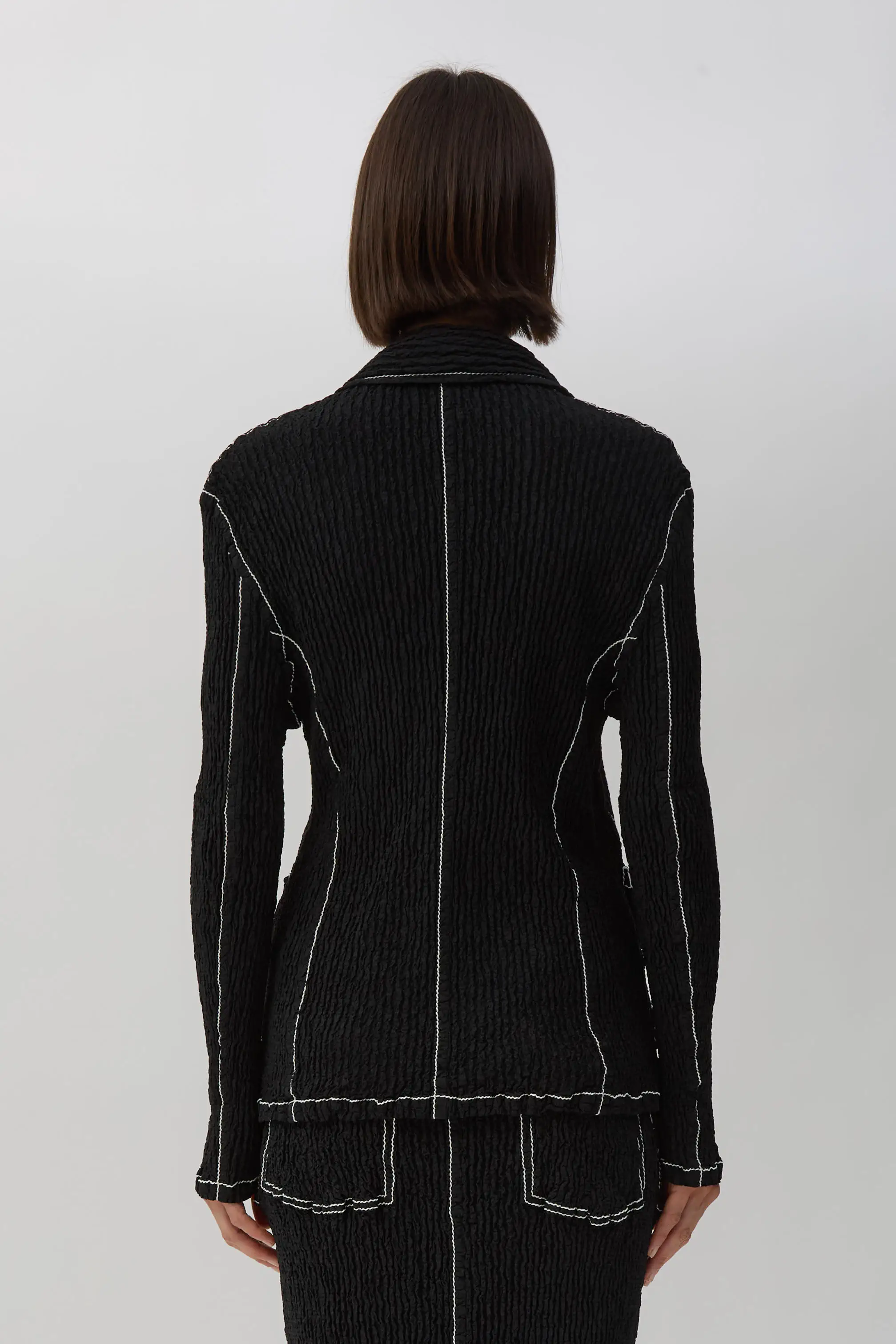 Black Wavelet Ensemble Jacket