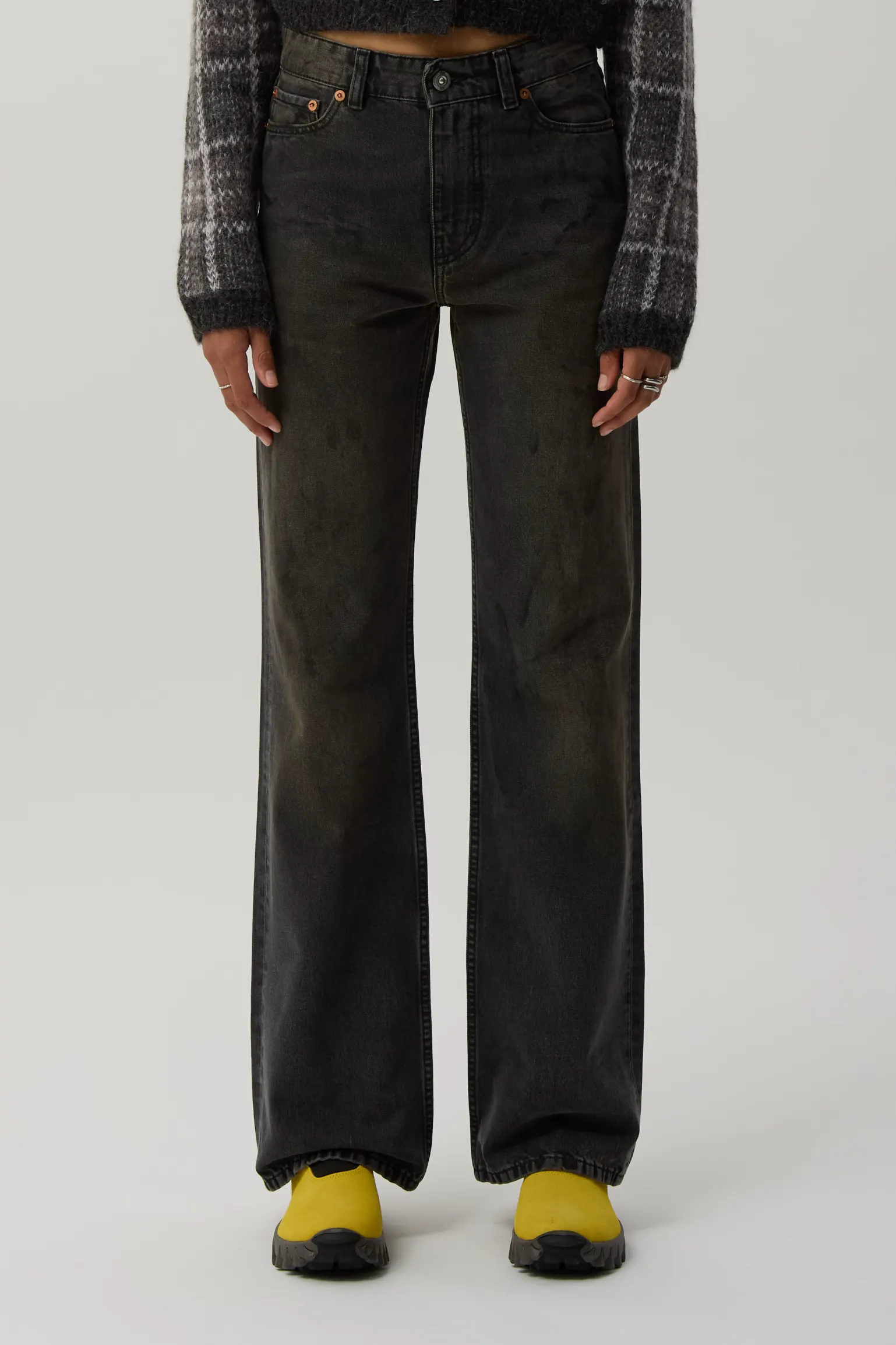 Car Repair Wash Boot Cut Jeans