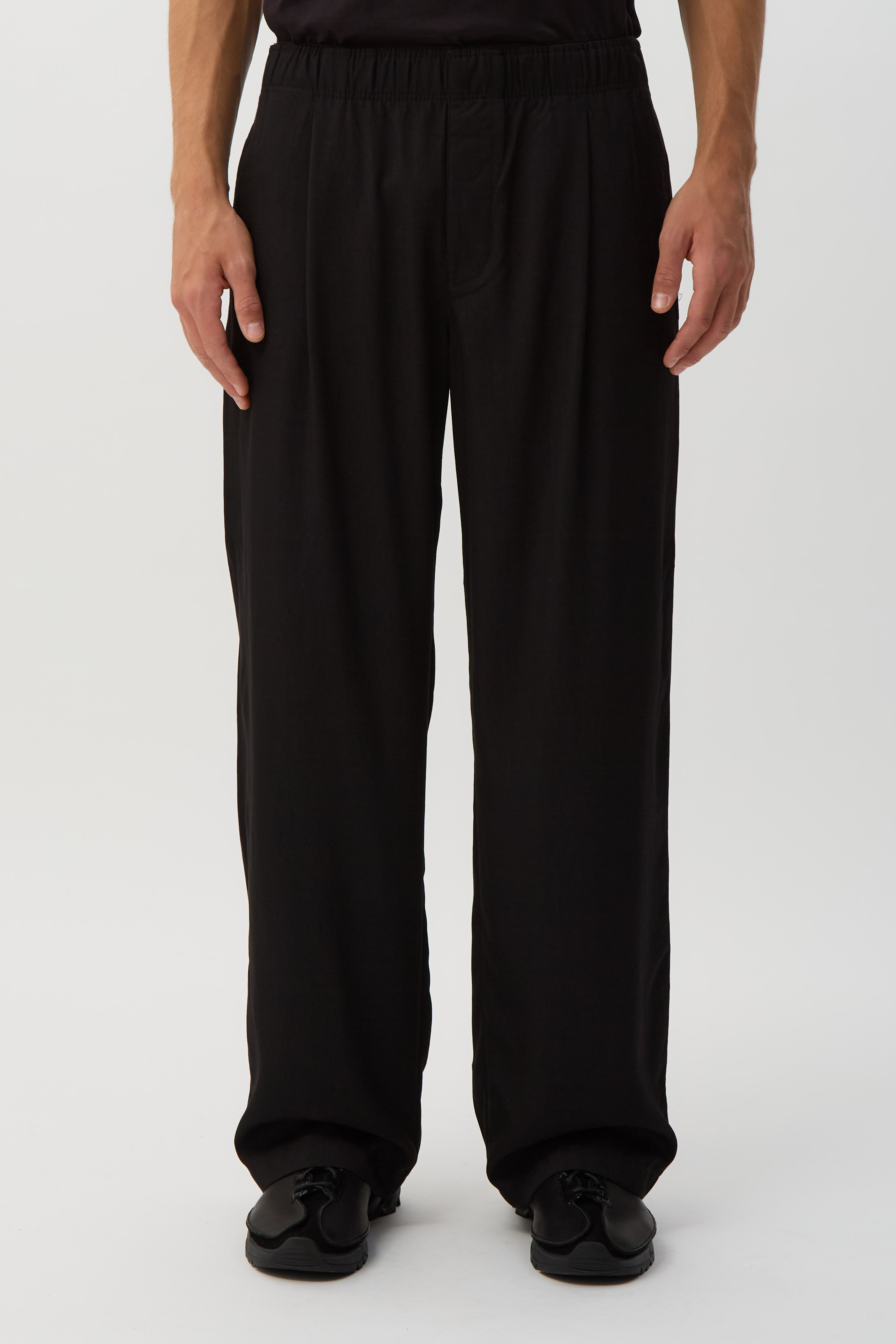 Crow Black Leisure Trousers