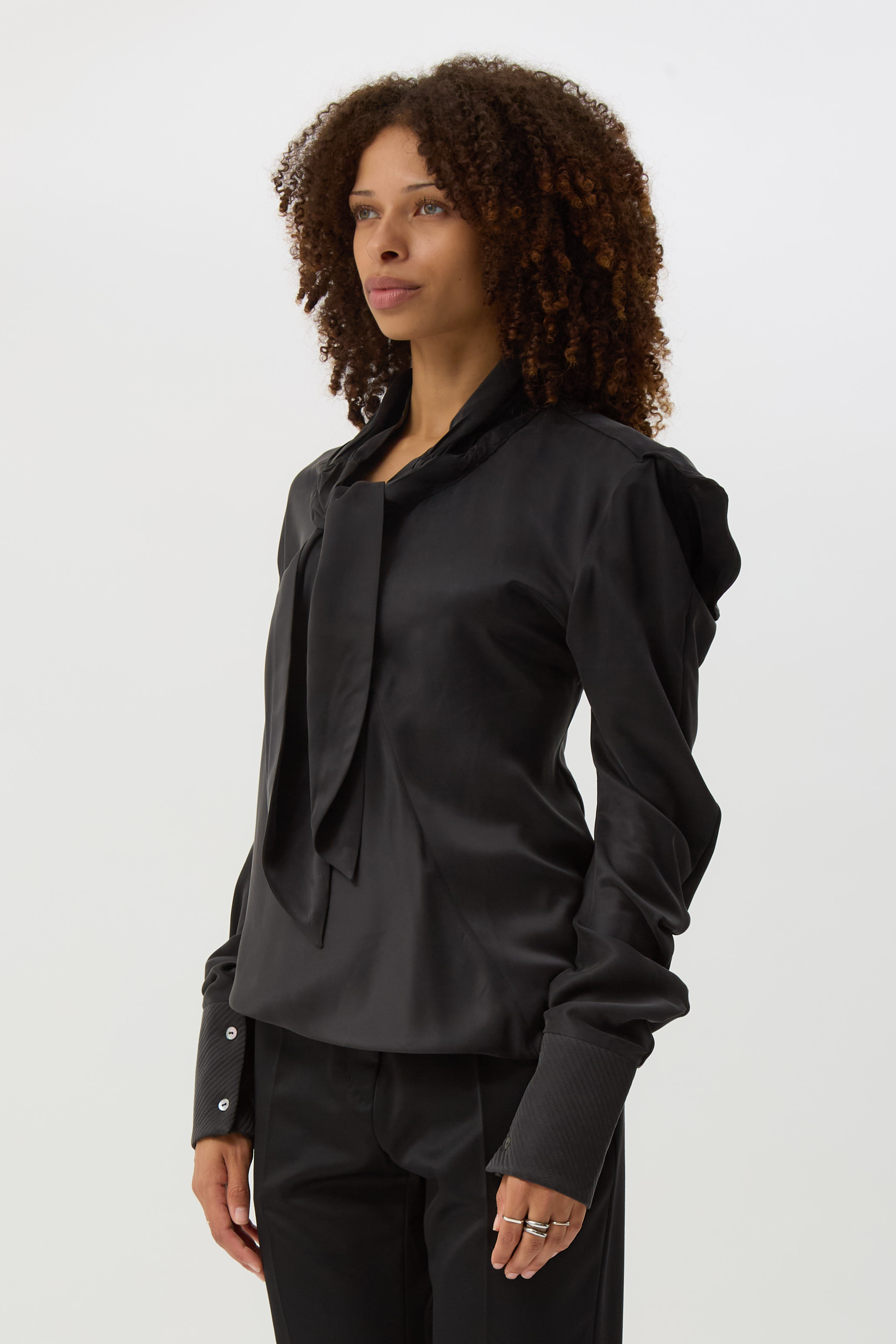 Sheen Black Evelyn Blouse