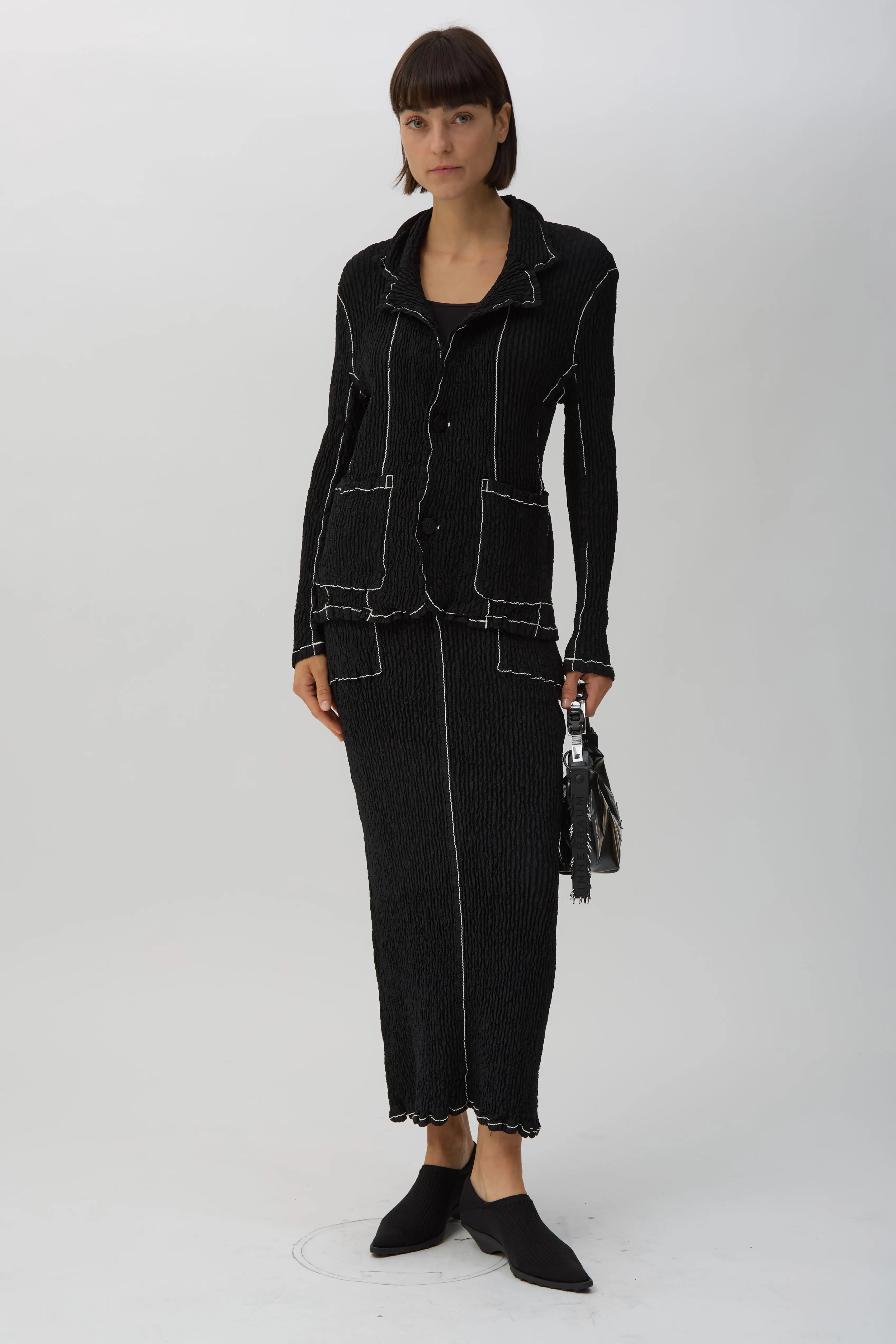 Black Wavelet Ensemble Jacket