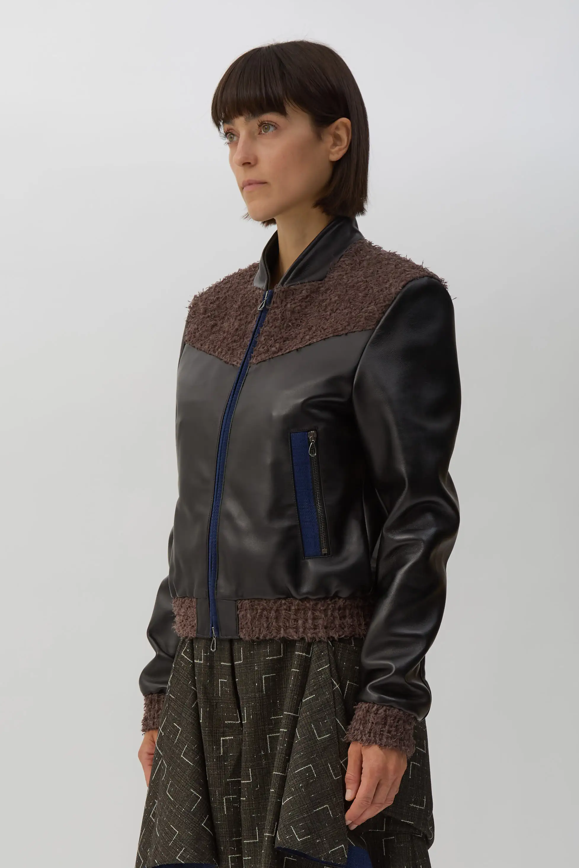 Oil Black Konrad Leather Jacket