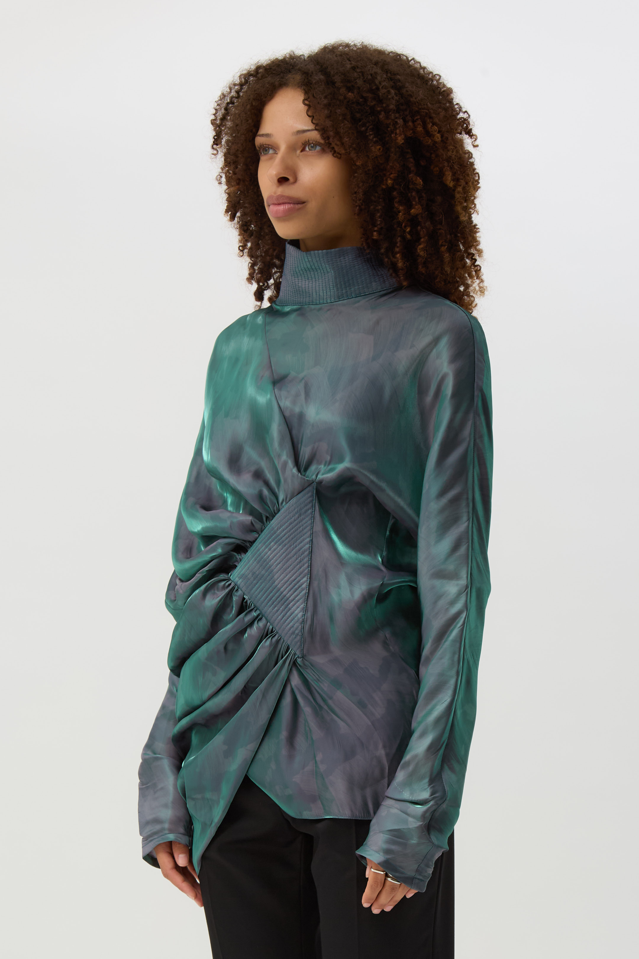 Cobalt Brush Jacana Blouse