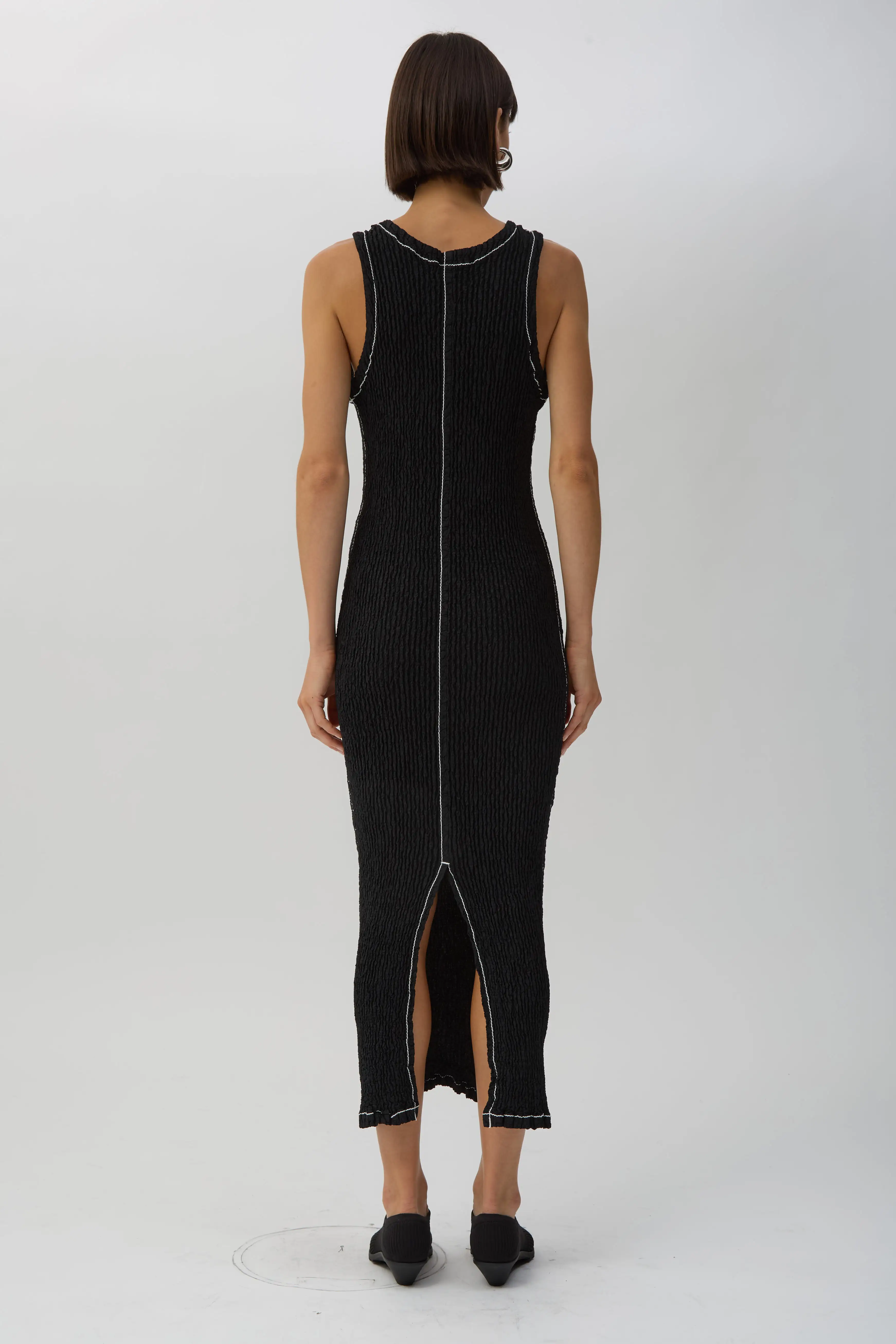 Black Wavelet Ensemble Dress