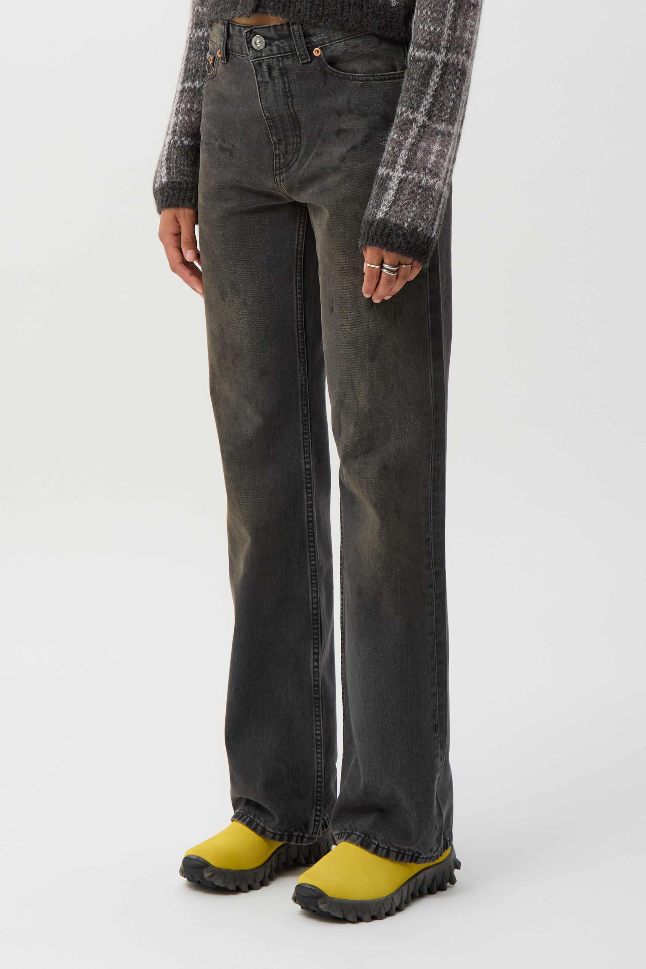 Car Repair Wash Boot Cut Jeans